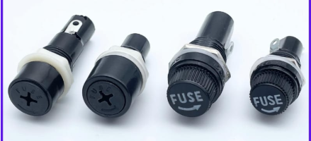 Fuse holder panel mount and PCB mount electro mechanical component in Delhi
